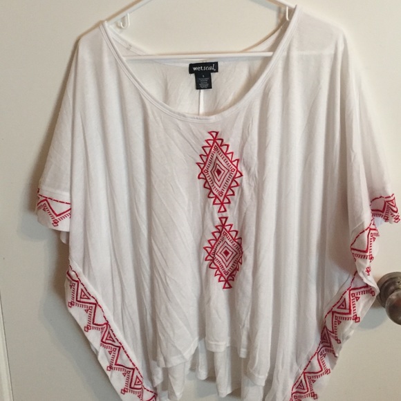 embroidered wetseal shirt.