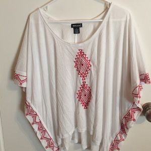 embroidered wetseal shirt.