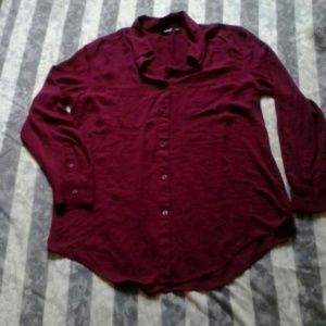a.n.a burgundy blouse - never worn