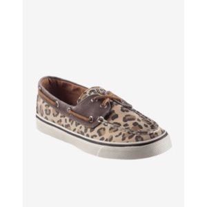 *Sperry* Leopard Canvas Boat Shoes