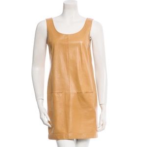 Vince Leather Shift Dress.