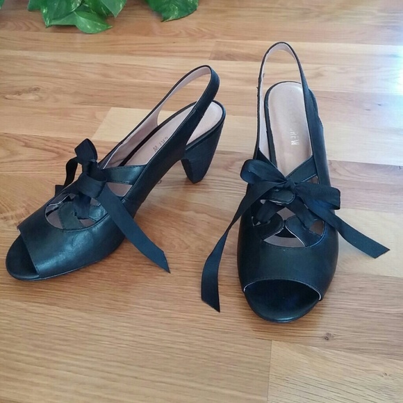 Chelsea Crew Ribbon Tie Sling-Back Heels