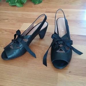 Chelsea Crew Ribbon Tie Sling-Back Heels