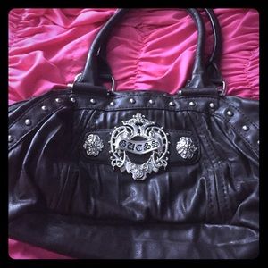 Gray Guess handbag