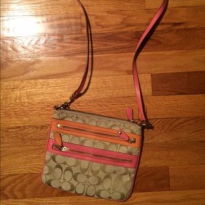 Colorful authentic Coach crossbody