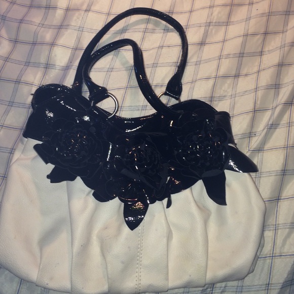 Black and white purse