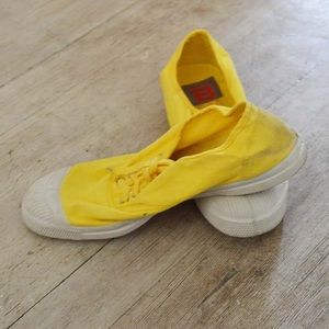 Bensimon Yellow Canvas Sneekers