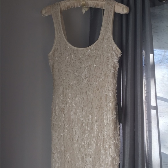 Arden B size small white squib dress. Nwt