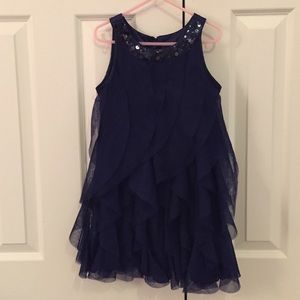 Dressy sleeveless Dress, Navy blue