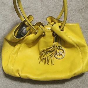Michael Kors yellow handbag