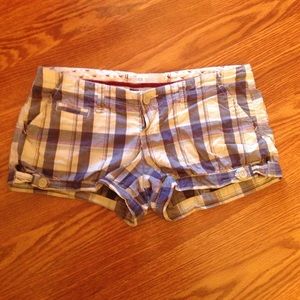Hollister Plaid Shorts-1