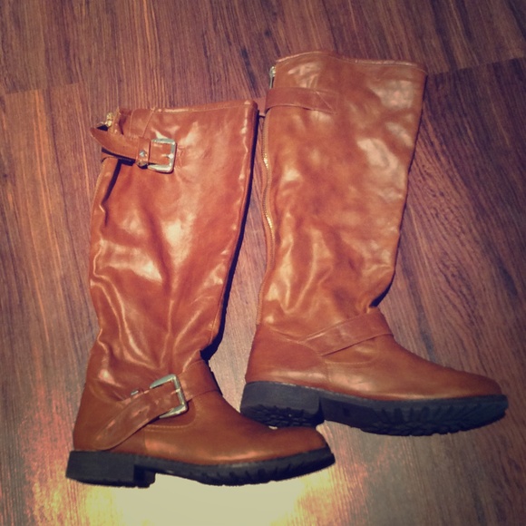 Size 11 Cognac Riding Boots