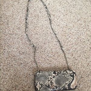 Animal Print wallet with shoulder strap