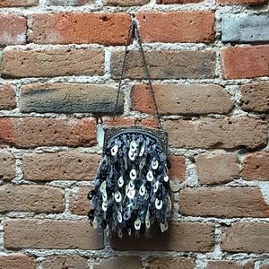 Flapper style beaded purse