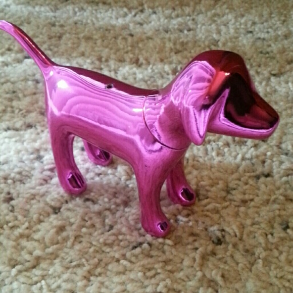 *Rare* PINK acrylic mini dog - Picture 1 of 3