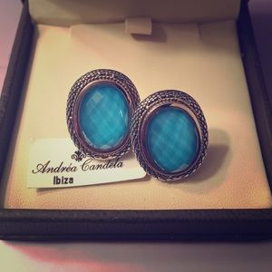 NWT Andrea Candela Turquoise Gemstone Earrings