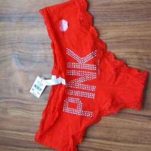 VS PINK lace cheekster panty