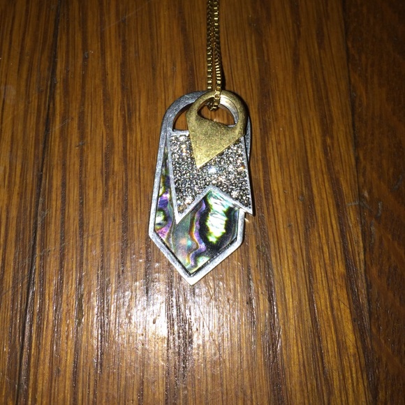 Madewell gem dog tag necklace
