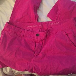 Fuchsia khakis by gap