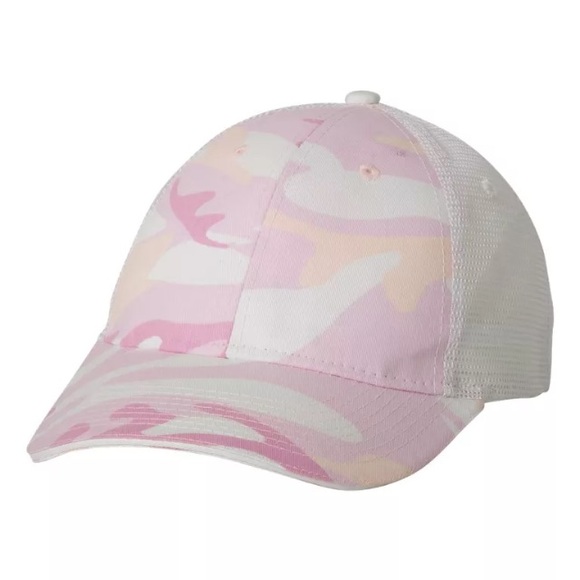 Pink camo baseball cap