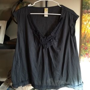 Anthropologie shirt with beautiful collar