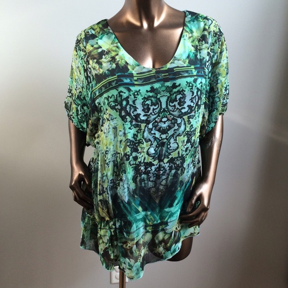 Live and Let Live Tops - BRAND NEW Teal Asymmetrical Hem Top