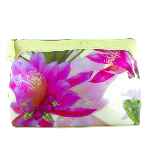 Ted Baker Handbags - Ted Baker Pink Floral makeup bag cosmetics case Ted Baker Handbags - Ted Baker Pink Floral makeup bag cosmetics case