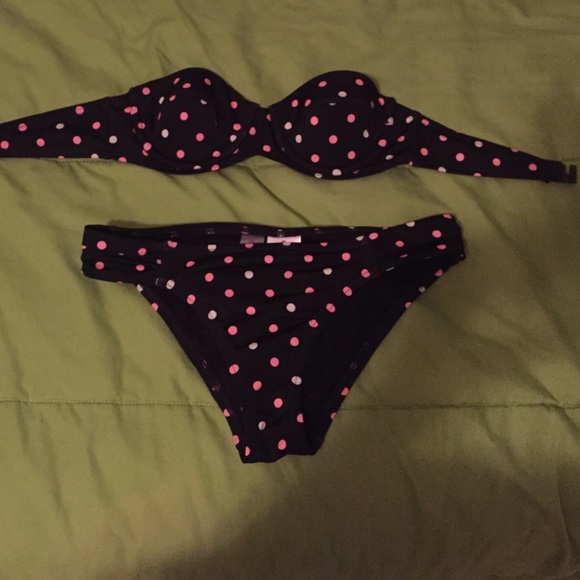 2 piece strapless bikini
