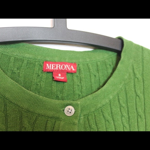 Merona Sweaters - Green textured cardigan cable knit long sleeve Merona Sweaters - Green textured cardigan cable knit long sleeve