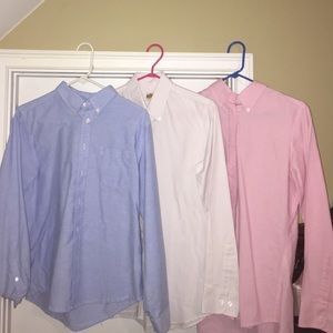 3 long sleeve collard dress shirts!
