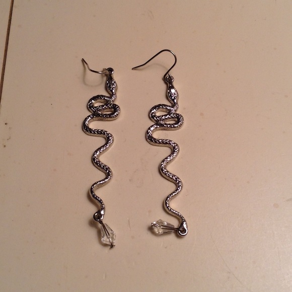 Snake dangle earrings