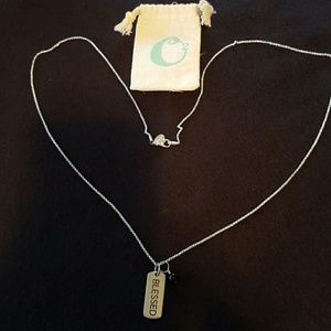 Origami Owl "blessed" pendant with 30" chain