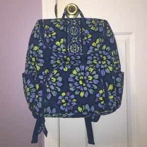 Blue floral pattern vera Bradley backpack.