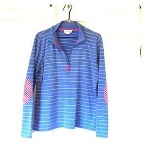 VINEYARD VINES SHEP SHIRT W/ PLAID ELBOW PADS