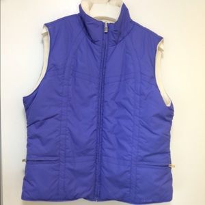 Blue vest with fleece