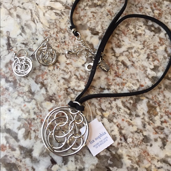 Lia Sophia necklace and earrings