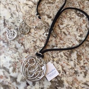 Lia Sophia necklace and earrings