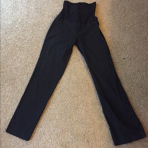 Black maternity dress pants