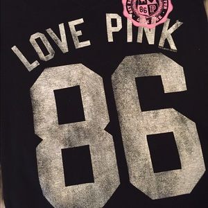 VS PINK Black Tee