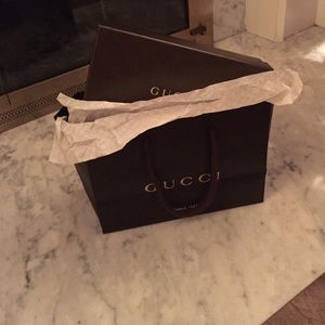 Gucci box and gift bag...wallet size