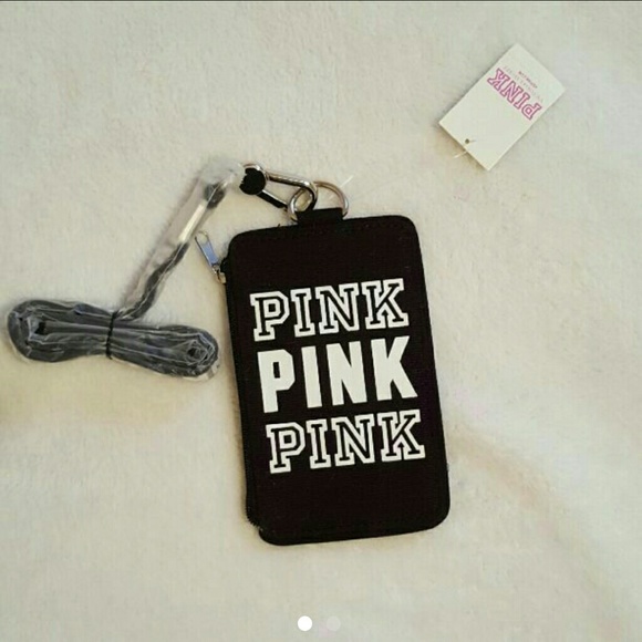 NWT HTF PINK ID CASE