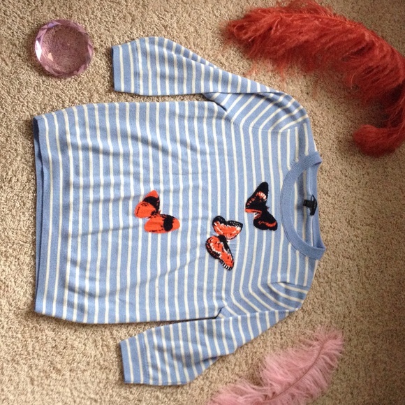 J. Crew butterfly sweater!