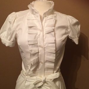 DVF Emette Front Ruffle Dress