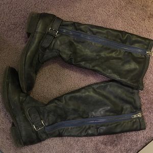 Madden girl black tall boots