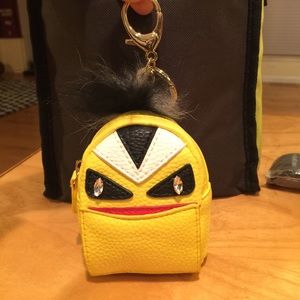 Mini monster keychain bag charm coin holder