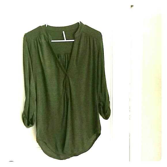 Women's Mandarin Collar Shirt Size Medium