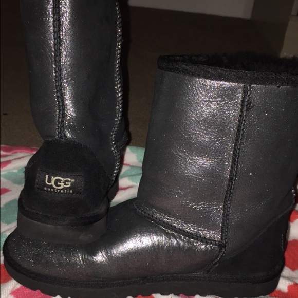 ON HOLD Sparkly Black Uggs