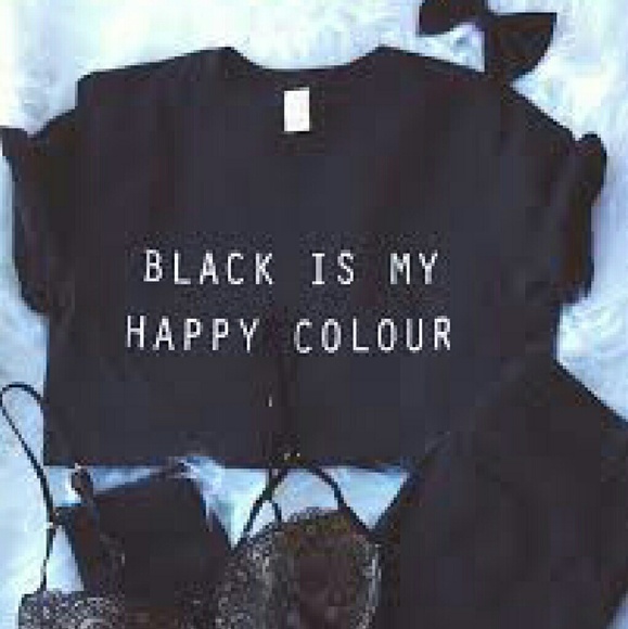 Back is my happy colour Tee