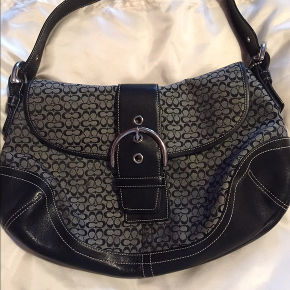 Coach Black Monogram Bag SALE