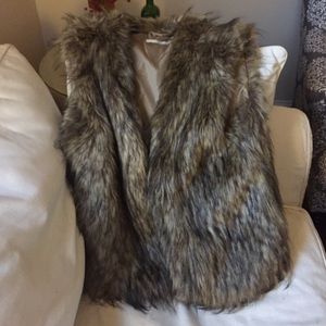 Faux Fur Vest size L